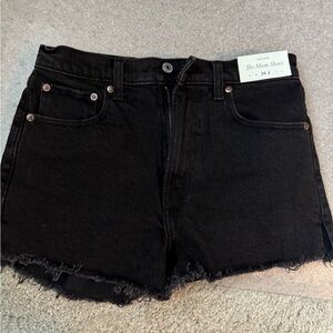 NWT Abercrombie & Fitch Black Jean Mom Shorts